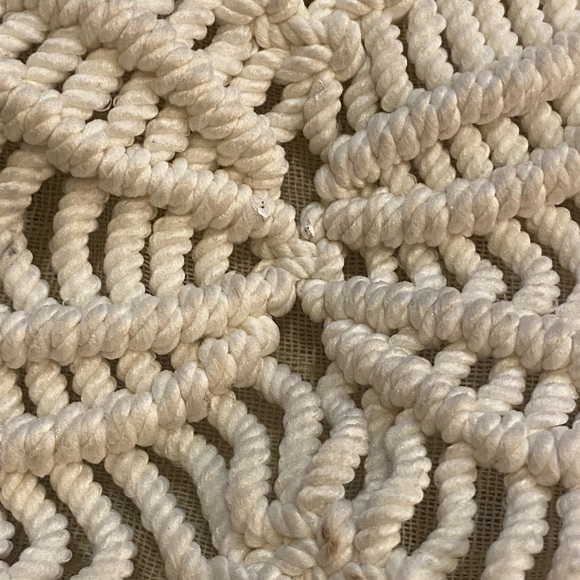 Vintage 60s 70s Macrame Handbag - Picture 4 of 6